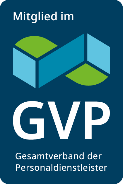 Logo GVP, Gesamtverband der Personaldienstleister e. V.
